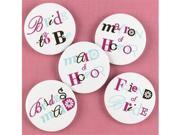 Hortense B. Hewitt Wedding Accessories Bachelorette Buttons Set of 12