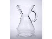Chemex Eight Cup Glass Coffee Maker with Glass Handle 2 8 Cup Coffee Maker 40 Ounce