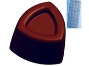 Fat Daddio s Dimpled Convex Triangle Polycarbonate Candy Mold 21 Piece Tray