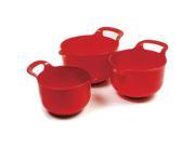 Norpro Mixing Bowls Red Set of 3