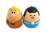 Westland Giftware The Flintstones Barney and Betty Egg 2 1 4 Inch Magnetic Salt and Pepper Shakers