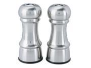 Trudeau 4 1 2 Inch Stainless Steel Salt and Pepper Shakers
