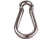 Silver 80MM Carabiner 6KN Test Strength