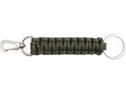 Olive Drab Survival Paracord Keychain With Clasp