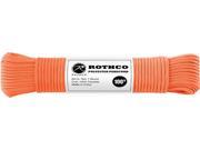 Neon Orange 550LB 7 Strand Polyester Paracord Rope 100 Feet