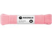 Rose Pink 550LB 7 Strand Polyester Paracord Rope 100 Feet