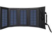 Black Military MOLLE Fold able Solar Charger