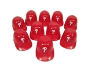 Philadelphia Phillies Official MLB 8oz Mini Baseball Helmet Ice Cream Snack Bowls 10 by Rawlings
