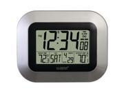LA CROSSE TECHNOLOGY WS 8115U S Atomic Digital Wall Clock with Indoor Outdoor Temperature
