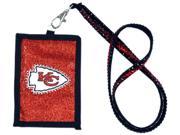 Kansas City Chiefs Official NFL Beaded Lanyard Wallet by Rico Industries 541132