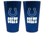 Indianapolis Colts Official NFL Lusterware Pint Glasses by Boelter Brands 035268