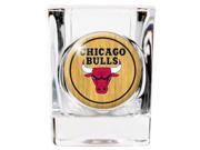 Chicago Bulls Official NBA Square Shot Glass by Great American Products 013252