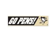 Pittsburgh Penguins Official NHL 12 x3 Bumper Sticker by Wincraft
