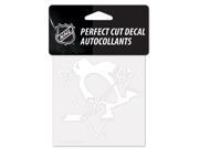 Pittsburgh Penguins Official NHL 4 x4 Die Cut Car Decal by Wincraft