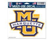 Marquette Golden Eagles Official NCAA 4.5 x6 Car Window Cling Decal by Wincraft