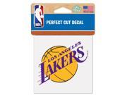 Los Angeles Lakers Official NBA 4 x4 Die Cut Car Decal by Wincraft