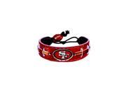 San Francisco 49ers Team Color Football Bracelet