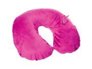 Travel Smart By Conair Ts22rsp Inflatable Fleece Neck Rest raspberry