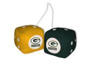 FREMONT DIE Inc Green Bay Packers Fuzzy Dice Fuzzy Dice