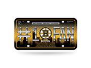 Boston Bruins 1 Fan Metal License Plate
