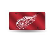 Detroit Red Wings Red Laser License Plate