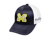 Michigan Wolverines Official NCAA Satin Adjustable Womens Two Tone Hat Cap by Top of the World