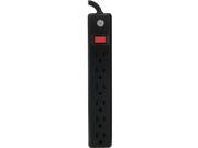 Ge 14088 6 outlet Power Strip black 6 ft Cord