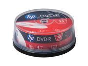 HP DM16025CB 4.7GB 16x DVD Rs 25 ct Cake Box Spindle