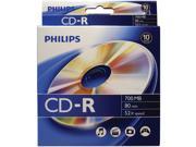 PHILIPS CR7D5BB10 17 700MB CD Rs 10 ct Peggable Box