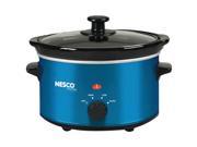 NESCO SC 150B 1.5 Quart Oval Slow Cooker Metallic Blue