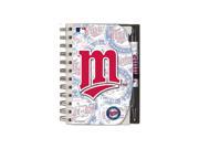 MLB Minnesota Twins National Design Deluxe Hardcover 4 x 6 Inches Notebook and G
