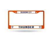 Oklahoma City Thunder Anodized Orange License Plate Frame