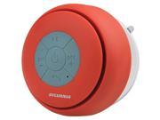 SYLVANIA SP230 RED Bluetooth R Suction Cup Shower Speaker Red