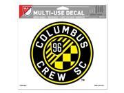 Columbus Crew Official MLS 4.5 x6 Car Window Cling Decal by Wincraft