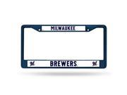 Milwaukee Brewers Metal License Plate Frame Navy