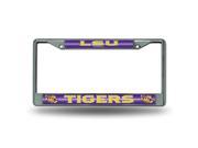 LSU Tigers Glitter Chrome License Plate Frame