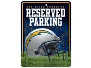 San Diego Chargers Metal Parking Sign
