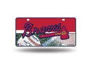 Atlanta Braves Metal License Plate