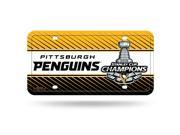 Pittsburgh Penguins 2016 Stanley Cup Champs Metal License Plate