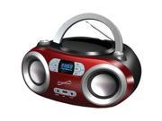 Supersonic SC 509BT RED Portable Bluetooth R Audio System Red