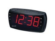 Supersonic SC 379 Digital AM FM Alarm Clock Radio with;Jumbo Digital Display