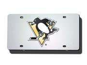 Pittsburgh Penguins Silver Laser Plate