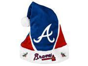 Atlanta Braves Official MLB Colorblock Santa Hat by Forever Collectibles
