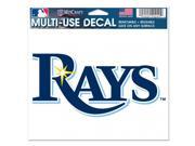 Tampa Bay Rays Official MLB 4.5 x6 Car Window Cling Decal by Wincraft