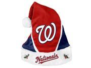 Washington Nationals Official MLB Colorblock Christmas Santa Hat by Forever Collectibles