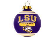 LSU Tigers Official NCAA 2014 Year Plaque Ball Ornament by Forever Collectibles