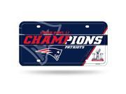 New England Patriots Super Bowl 51 Champs Metal License Plate