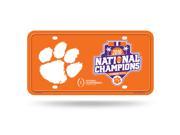Clemson Tigers 2016 National Champions Metal License Plate