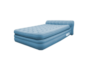 Aerobed 76322 Elevated Headboard Blue Inflatable Air Bed Mattress Full Size