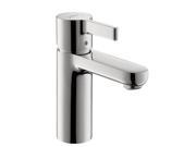 Hansgrohe 31060001 Metris S Single Hole Single Handle Mid Arc Bathroom Faucet in